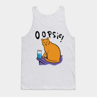 Oopsie, cat mischief. Tank Top